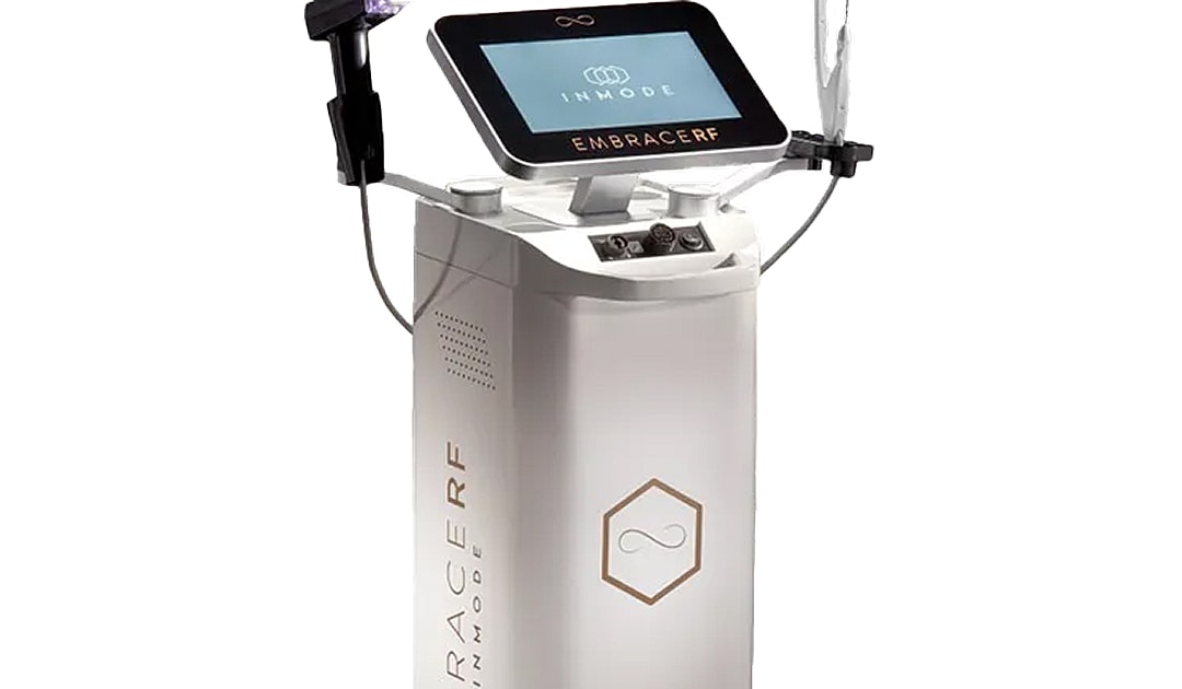 EmbraceRF device for skin rejuvenation treatments.