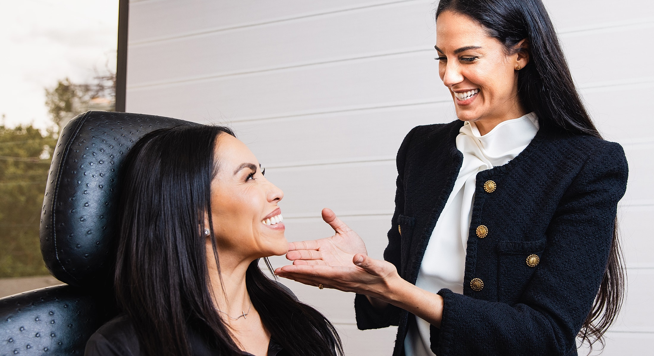 Women engaging in a professional consultation.
