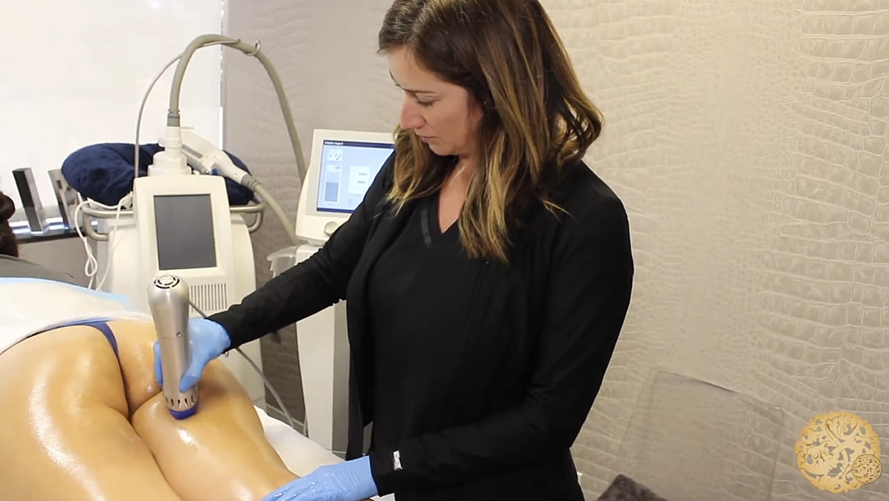 Non-surgical buttock augmentation promotional image.